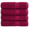 vidaXL Prémiové sprchové uteráky SOLUND 4 ks bordové 70x140cm 600 g/m2