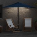 vidaXL Záhradný slnečník 294 x 150 x 224 cm Polyester a oceľ Azurblue