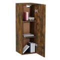 vidaXL TV skrinky 2 ks dymový dub 30,5x30x90 cm spracované drevo