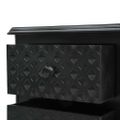 vidaXL Nočný stolík čierny 43x32x65 cm MDF
