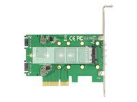 Radič úložiska - M.2 - M.2 karta / SATA 6 Gb/s - nízky profil - PCIe 3.0 x4