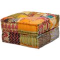 vidaXL 4-miestna modulárna taburetka, patchwork, látka