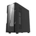 DARKFLASH DK431 Sklenená počítačová skriňa (čierna)