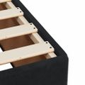 vidaXL Posteľný rám boxspring s matracom čierny 120x200 cm zamat