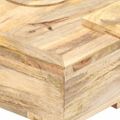 vidaXL Konferenčný stolík kazetový štýl 100x52x45 cm mangovníkový masív