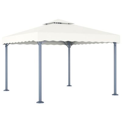 vidaXL Altánok 300x300 cm, krémový, hliník