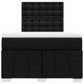 vidaXL Boxspring posteľ s matracom čierna 120x190 cm látka