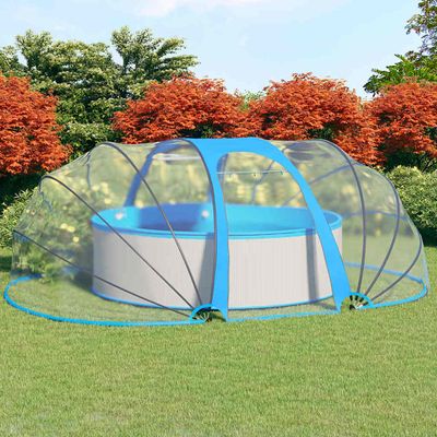 vidaXL Zastrešenie bazénu oválne 530x410x210 cm