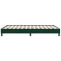 vidaXL Posteľný rám boxsping bez matracom tmavozelený 120x210 cm zamat