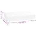 vidaXL Spací vankúš 50 x 30 x 10,5 cm Stredný Pamäťová pena Biela
