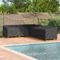 vidaXL Obal na nábytok 330 x 255 x 80 cm 600D Oxford tkanina Tvar L