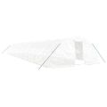 vidaXL Fóliovník s oceľovým rámom biely 100 m² 20x5x2,3 m