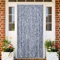 vidaXL Záves proti hmyzu, modro biely 100x200 cm, ženilka