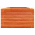 vidaXL Záhradný kvetináč voskovohnedý 110x40x23 cm masívna borovica