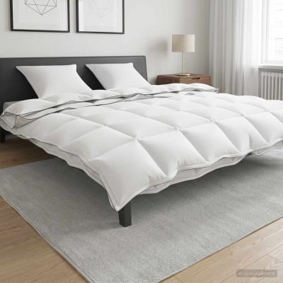 vidaXL Paplón 200 x 200 cm 100% bavlna Biela