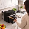TESLA AirCook DualZone Q787 XXL Deluxe - multifunkčná duálna digitálna horúcovzdušná fritéza