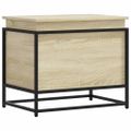 vidaXL Úložný box s vekom sivá sonoma 60x40x51,5 cm kompozitné drevo