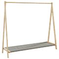 vidaXL Vešiak na oblečenie s policami 106x34x102 cm bambus