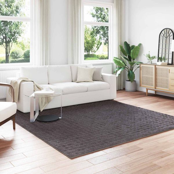 vidaXL Kusové koberce Štvorcový SIROLO Antracit 240 x 240 cm Polyester