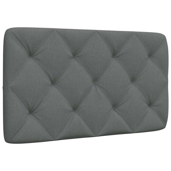 vidaXL Vankúš na čelo postele tmavosivý 80 cm látka
