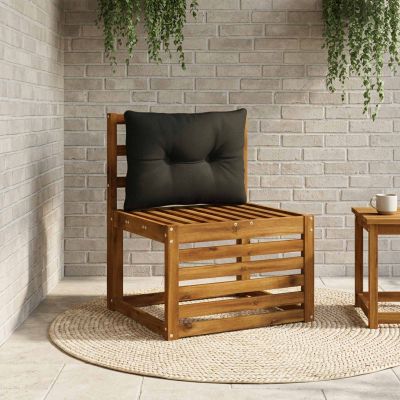 vidaXL Vankúš na chrbát PUTTEN 100% polyester Čierna 60 x 40 x 10 cm