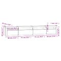 vidaXL TV skrinka s LED svetlami sivá sonoma 270x35x40 cm