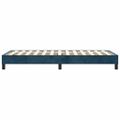 vidaXL Posteľný rám s boxspringom tmavomodrý 100x200 cm zamat