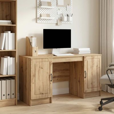 vidaXL Stôl Dub artisan 142,5 x 50 x 75 cm Kompozitné drevo