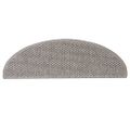 vidaXL Samolepiace nášľapy na schody Sisal 30 ks 65x21x4 cm strieborné