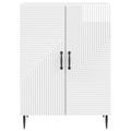 vidaXL Servírovacia skriňa Biela s vysokým leskom 66 x 34,5 x 89,5 cm