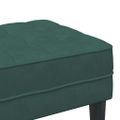 vidaXL lavička s vankúšom Tmavozelená 113 x 57 x 39 cm Zamat