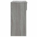 vidaXL Konzolový stolík sivý dub sonoma 90x36x75 cm spracované drevo