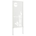 vidaXL Záhradná clona na súkromie Rezací Biela 50 x 140 cm