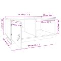vidaXL Konferenčný stolík biely 80x50x35,5 cm borovicový masív