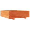 vidaXL Záhradný kvetináč voskovohnedý 80x80x26,5 cm masívna borovica