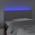 VidaXL Čelo postele sivé 90x5x78/88 cm umelá koža