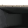 vidaXL Záhradné kvetináče 3 nádoby 2 ks sivé 105x30x32 cm polyratan