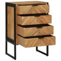 vidaXL Servírovacia skriňa 50 x 35 x 75 cm Akáciový masív