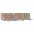 vidaXL Nástenné skrinky 2ks betónovosivé 60x36,5x35cm spracované drevo