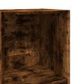 vidaXL Knižnica dymový dub 40x24x109 cm kompozitné drevo