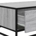 vidaXL Konferenčný stolík sivý sonoma 90x57x35cm kompozit. drevo a kov