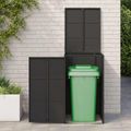 vidaXL Kôš na odpadky Čierna 65 x 80 x 115 cm Polyetylén