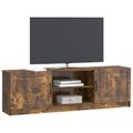 vidaXL TV skrinka Dymový dub 150 x 31 x 47 cm Kompozitné drevo