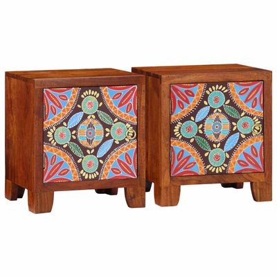 vidaXL Nočná skrinka 2 ks 40x30x45 cm Akácia z masívneho dreva