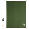 vidaXL Pikniková deka s kolíkmi zelená 205x155 cm