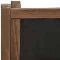 vidaXL 3-poschodový stojan na kvetiny s tabuľou 40x30x90 cm akáciový masív
