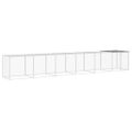 vidaXL Klietka pre kurčatá strecha bledosivá 603x98x90 cm poz. oceľ