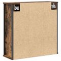 vidaXL Kúpeľňová skrinka so zrkadlom dymový dub 60x21x60 cm