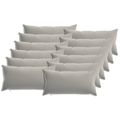 vidaXL Poťah na podložku 12 pcs HEERLEN Sivá 40 x 80 cm Polyester