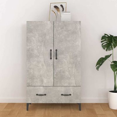 vidaXL Komoda betónovo sivá 70x31x115 cm spracované drevo